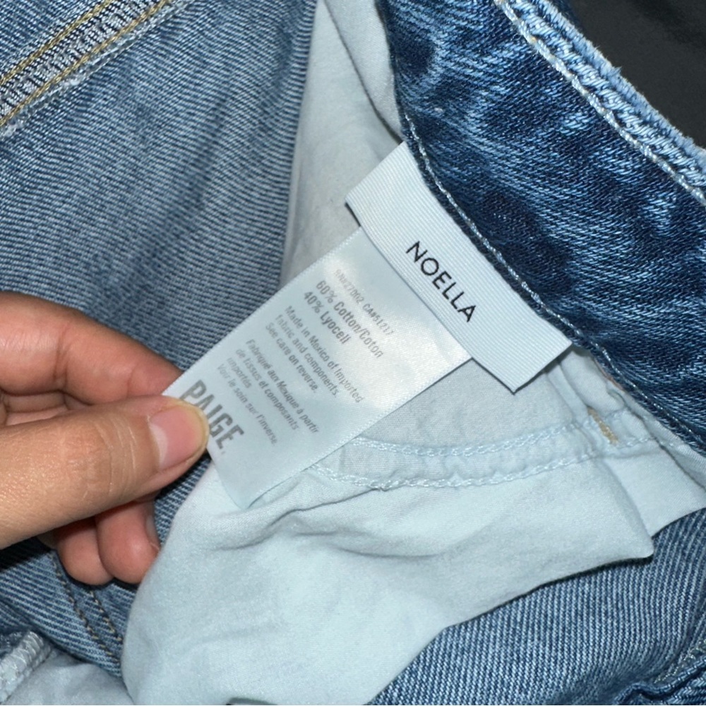 Nwot Paige Noella High Waist Straight Leg Jeans sz 32 #II - Picture 6 of 6